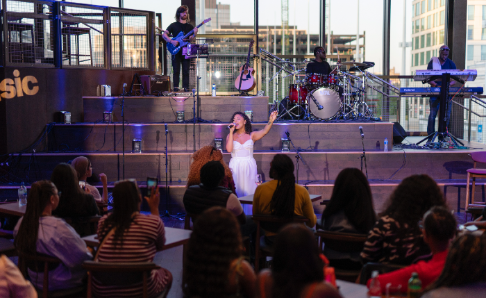 The Jennifer Blackwell Performance Space, Birmingham Symphony Hall a B:Music venue. Photo: B:Music Ltd.